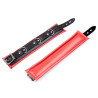 BDSMaster Kit Barre de maintien Collier et Menottes Simply Dom Rouge et Noir